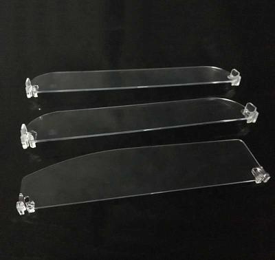 China Supermarket Deli Plastic Display Dividers Adjustable Plastics Shelf Dividers For Beverage for sale