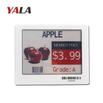 China For Wireless Price Display YALA EEL Shelf Label Bakery Price Tag Shop Supermarket Electronic Paper e Ink For Shelves for sale