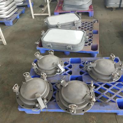 China Excellent Steel Quality A60 And A0 Fireproof Rectangular Porthole Side Submersible Buckets for sale