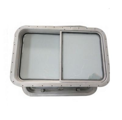 China aluminum double stained glass for boat window seals rectangle for sale