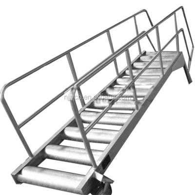 China Aluminum Stainless Steel Inclined Boat Ladder For Boat for sale