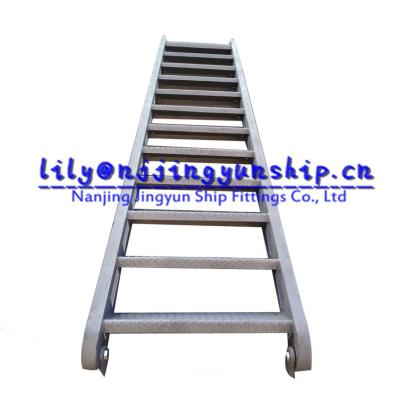 China stainless steel steel boat ladder / steel inclined ladders for boat for sale