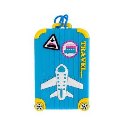 China Custom Silicone 3D Promotion Gifts PVC Luggage Tag Soft Plastic Luggage Tag Rubber Bag Tag PVC for sale