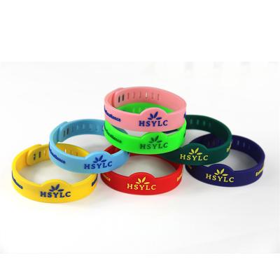 China Custom Printed Eco-Friendly Silicone/PVC Wrist Band Silicone Wristband Logo Funny Rubber Gift Wristband for sale