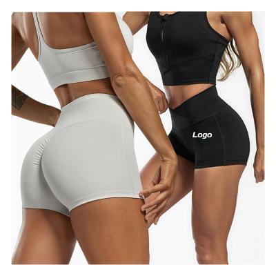 China Active Yoga Breathable Sexy High Waist Yoga Shorts Women Fitness Panty Gym Wear Legging With Custom Logo for sale