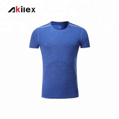 China Antibacterial Custom Logo Mens T-shirt Running Mens Shirts For Sport Fitness Shorts Sleeve Quick Dry T-shirt for sale