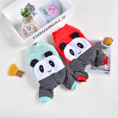 China Sustainable Pet Winter Clothes Warm Flannel Wholesale Panda Dog Clothes From China for sale