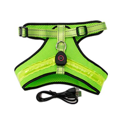 China Lights Wholesale High Quality Personalized Flashing Rechargeable Dog Harness LED Dog Harness for sale