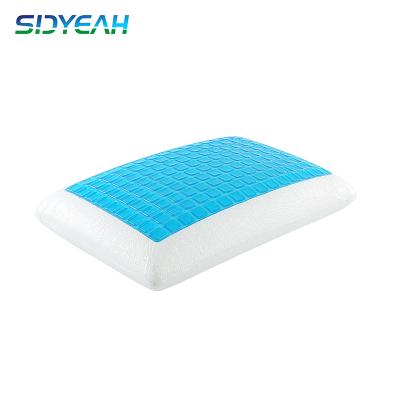 China Factory Hot Sale Anti-Apnea Custom Soft Comfortable Bed Sleep Roll Shaped Memory Cold Foam Gel Cooling Pillow for sale