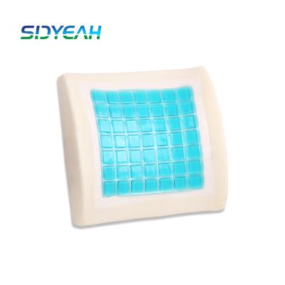 China Comfortable Anti-Decubitus Office Gel Seat Memory Foam Chair Car Back Lumbar Support Cooling Cushion for Rest for sale