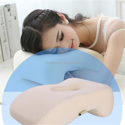 China Office Soft Anti-Snore And Cut Comfort Travel Sleeping Memory Foam Soft Nap Pillow for sale