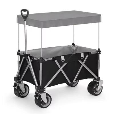 China 2021 New Ideas Foldable Outdoor Folding Trolley Kids Cart With Canopy for sale