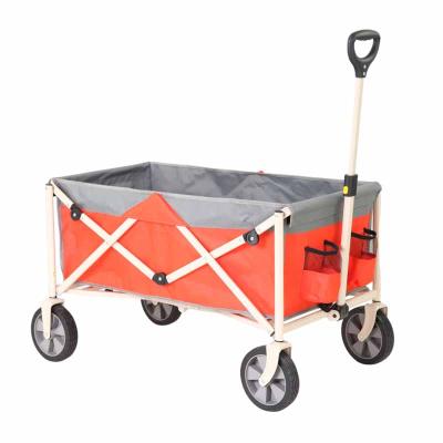 China Foldable; 2021 Foldable Camping Wagon 2021 Four Wheel Portable Outdoor Naturelike Wagon Cart for sale