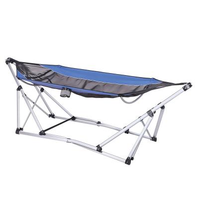 China Manufacture Frame Design Quick Folding Hammock Folding Hammock High Quality Outdoor Camping Quick Freeze Stand for sale