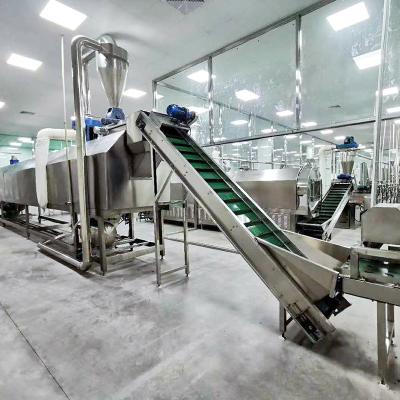 China Völlig halb automatische Knoblauch-Pulver-Frucht-Gemüse-Produktlinie AC380V zu verkaufen