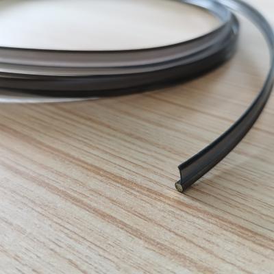 China PMMA 3.0mm Black With Skirt Side Glow P Shape Glow Fiber Optic Fiber For Car Decoration for sale