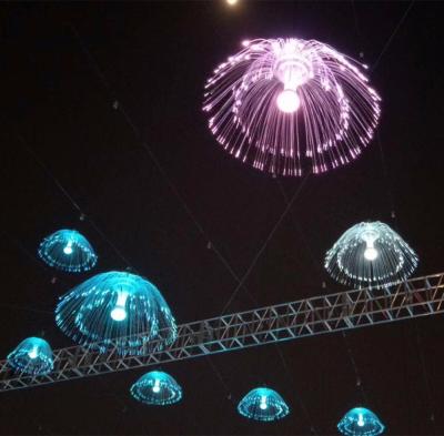 China IP65 Plastic Christmas Decorations Jellyfish Light Fiber Optic Easy Installed Light for sale