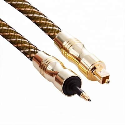 China DVD Player 1m Toslink to 3.5mm Fiber Optic Cable ps4 Digital SPDIF Optical Jack Audio Cable Mini Plug Toslink Connector Plastic for sale