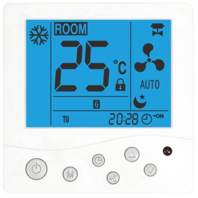 China Wifi Digitale Zaal Thermostaat Anti Brandbare OEM voor Airconditioning Te koop