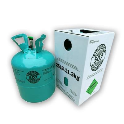 中国 25LB R507 Refrigerant Gas Cylinders Medium Temperature Refrigeration Systems 販売のため