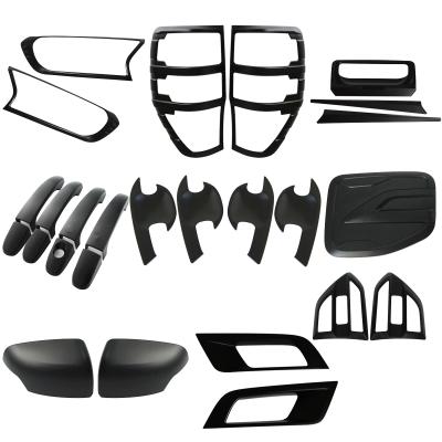 China Specially Authorized IP Specially Authorized IP YCSUNZ Accessories For Ranger 2015 2016 Car ABS Carbon Fiber Accessories Lots 19 Pcs Tail Fog Light Handle Main Mirror Covers for sale