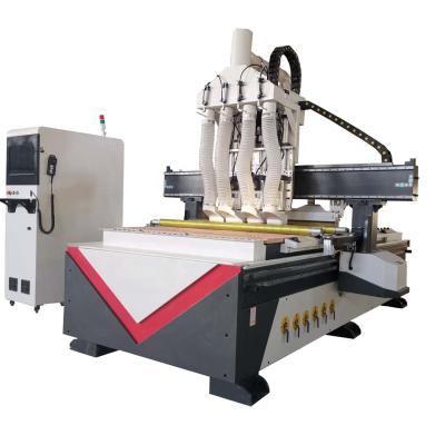 China Good Price Guandiao GD1325 Building Material Stores Multi Process 3D Heads CNC Multi Router Furniture Wood Carving Router for sale