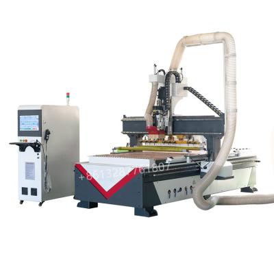 Chine Wood Acrylic PVC Engraving Cutting Woodworking Cutting Engraving Machine 1325 CNC Wood Router ATC CNC Wood Machine à vendre