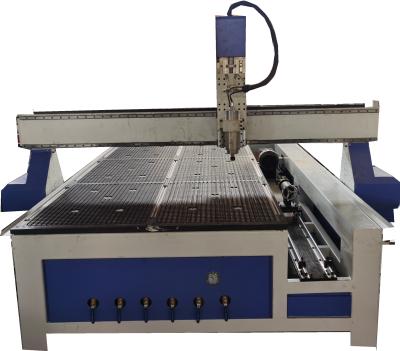 China Wood Acrylic PVC Engraving Cutting China 1325 CNC Router 4 Axis Rotary CNC Router With Good Price for sale