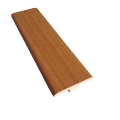 China High Quality Water Resistant PVC Vinyl Wall Polystyrene Baseboard Trim Customized HDF+CPL Skirting Board T-molding for sale