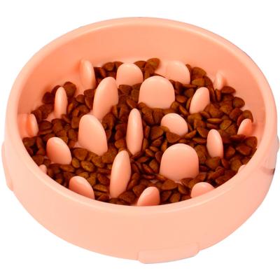 China Viable Wholesale Cheap ABS Material Anti-Clogging Dog Basin Slow Food Feeder Pet Bowl for sale