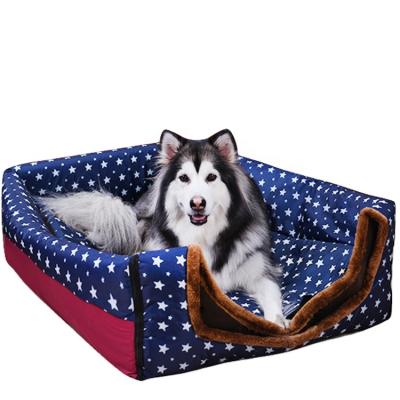 China Large Breathable Pet Kennel Fully Removable and Washable Large Pet Kennel Dog Kennel Portable Memory Foam Pet Bed for sale