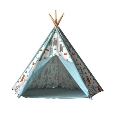 China Quickly set up 5 poles indoor and outdoor kids play noise teepee tent for sale