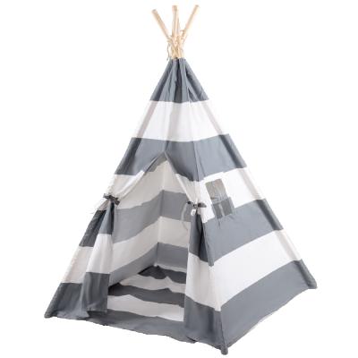 China Outdoor Sports Toy Wholesale Cotton Canvas Indoor Kids Children Play Indian Toy Teepee Tent for sale