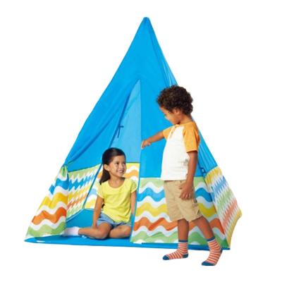 China Soft Toy Wholesale Kids Jump Up Teepee Tent Cloth Material Camping Kids Teepee Play Tent for sale