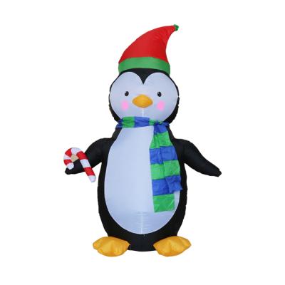 China 6.5FT Christmas Inflatable Outdoor Christmas Penguin Inflatable Animated Decoration for sale