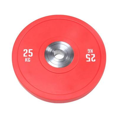 China Durable Wholesale Barbell Weight Plate Rubber Weight Lifting Competition Bumper Plate Kg Pounds for sale