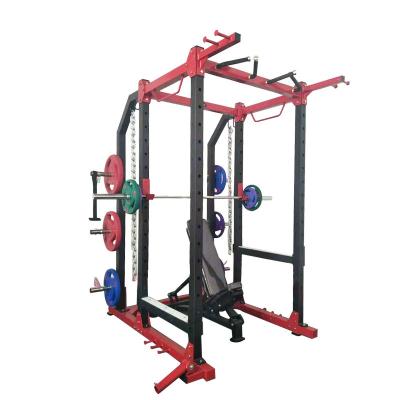 China Wholesale Modern Home Power Rack Machine Blacksmith Fitness Sports Equipment Gym Rack Cage Power Squat Stand for sale