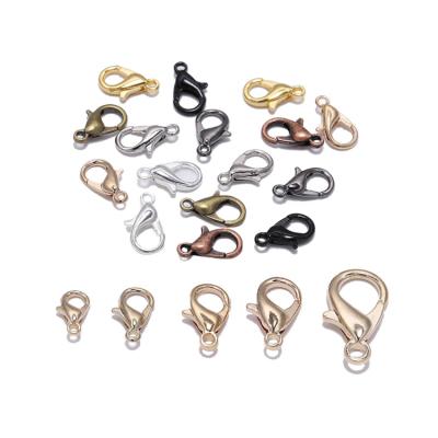 China Purse/Clothes 10mm-25mm Small Metal Lobster Hooks DIY Accessories Combine Swivel Lanyard Hook Lobster Claw Snap Clasps for sale