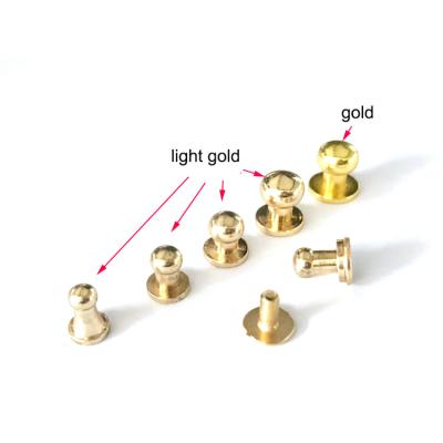 China Metal Screw Nickel Free Decorative Rivets For Leather Handbags Screw Stud Button For Wristband Garment for sale