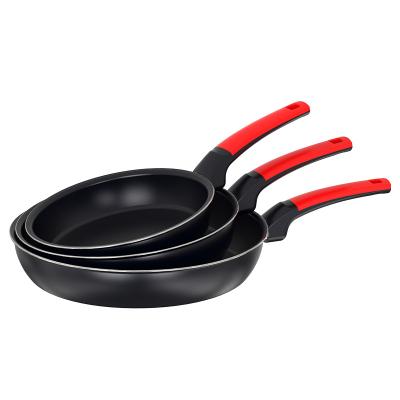 China Sustainable Classic Kitchen 8-Inch Non-Stick Aluminum Cookware Set Skillet, Induction Bottom, BLACK for sale