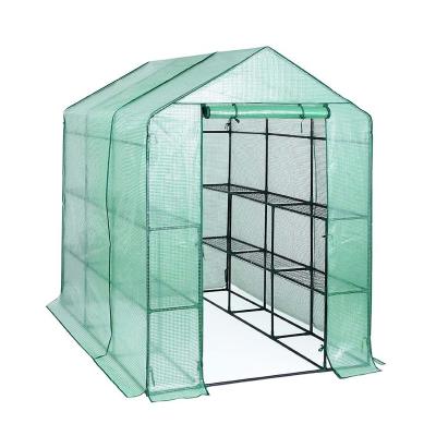 China 4 Tier Easily Assembled Portable Mini Walk In Tunnel Greenhouse Polycarbonate Plastic Outdoor Garden Grow Agricultural House-Complete Greenhouses for sale