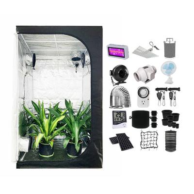 China Easily Assembled 4x4 Grow Tent Darkroom Custom Complete Grow Tent Systems Indoor Outdoor Hydroponic Complete Grow Tent Kits for sale