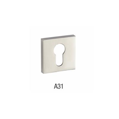 China Wholesale modern zinc alloy easy lock accessories easy installation door escutcheon style mian cover lock A31 for sale