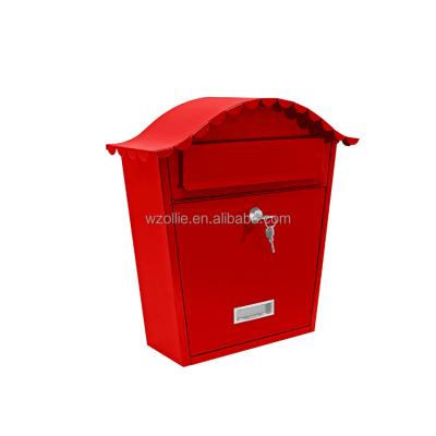 China Wholesale High Quality Custom Hardware Wall Mounted Galvanized Steel Colored Safe Parcel Locking Mailbox Mailbox for sale