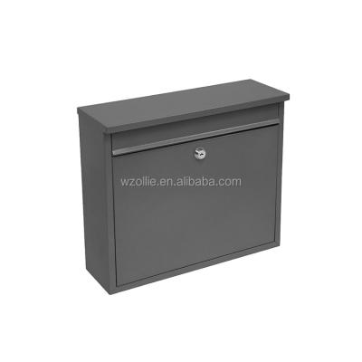 China Wall Mounted Parcel Locking Outdoor Security Stainless Steel Metal Wall Mount Mailbox for sale