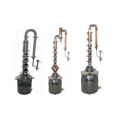 China Brandy Gin Vodka Whiskey Rum Alcohol Processing New Design Copper Still Reflux Distiller 50L 100L 200L Home Alcohol Distiller For Sale for sale