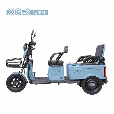 China SAIGE Electric Passenger Tricycle 48V800W 60V800W Battery Tricycle for sale