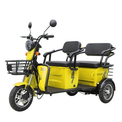 China Passenger SAIGE EEC certificate electric passenger tricycle with full cover, e tricycle with 1000w motor for sale