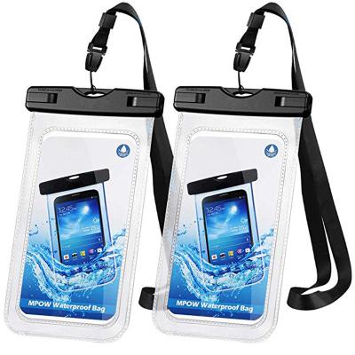 China Universal PVC Waterproof Phone Cases Ipx8 Dry Bags Pocket Phone Cases High Quality Waterproof Full Coverage Underwater Cases for sale