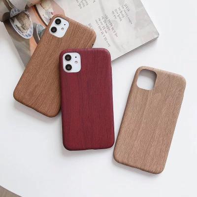 China Full Cover Case Wood Grain Tpu Ultra-thin Shockproof Soft Leather Phone Bags Sublimation Phone Cases For iPhone 11 12 13 14 pro max for sale